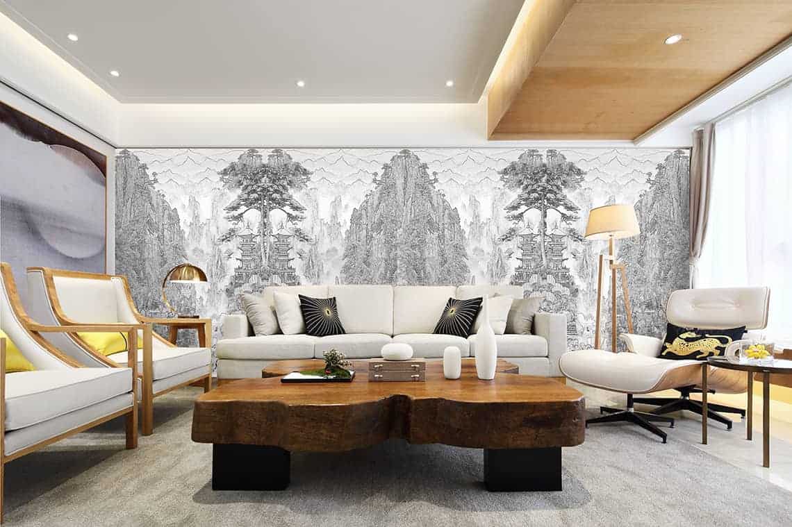 Casart Coverings custom printed China etching mural panels installed