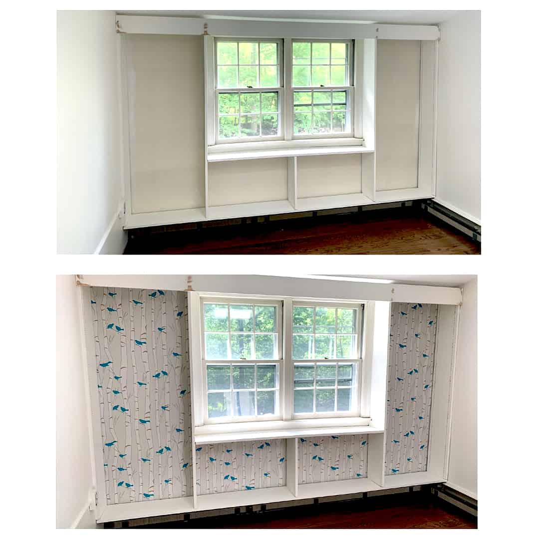 Casart Customer Before After Art Studio She Room Makeover Custom Birds removable Casart wallpaper